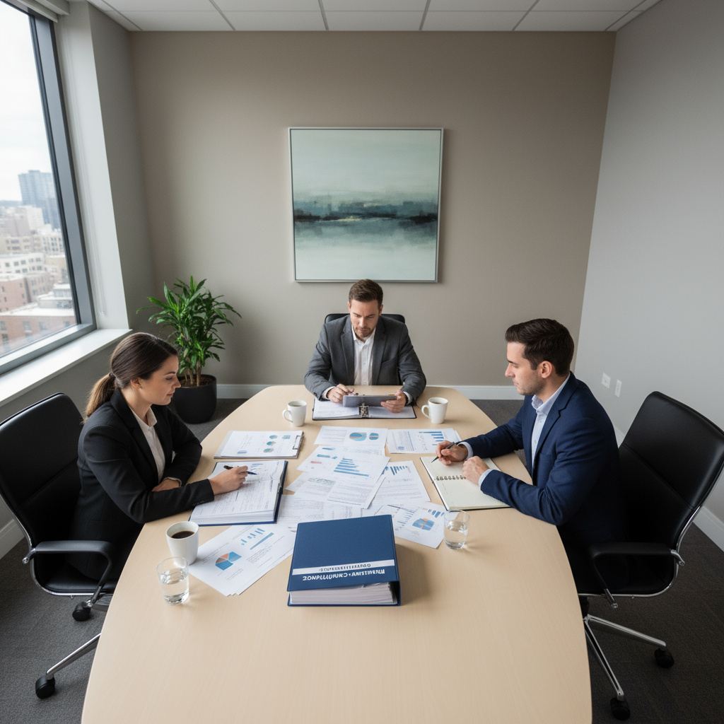Consultants bekijken regelgevingdocumenten